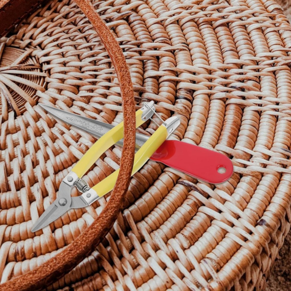 2Pcs Stainless Steel Rattan We - Woven Basket Set 评论和价格