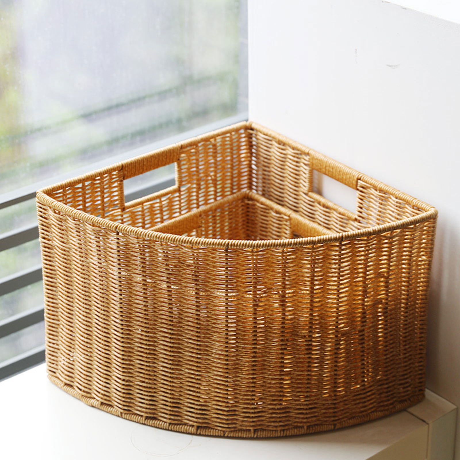 Corner Storage Basket Woven Or - Woven Basket Set 评论和价格