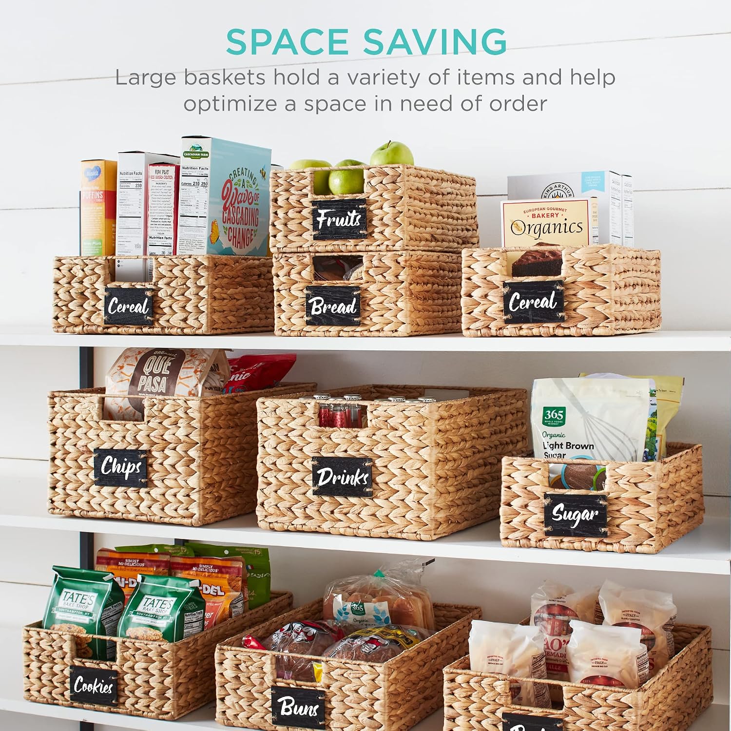 Best Choice Products Pantry Ba - Woven Basket Set 评论和价格
