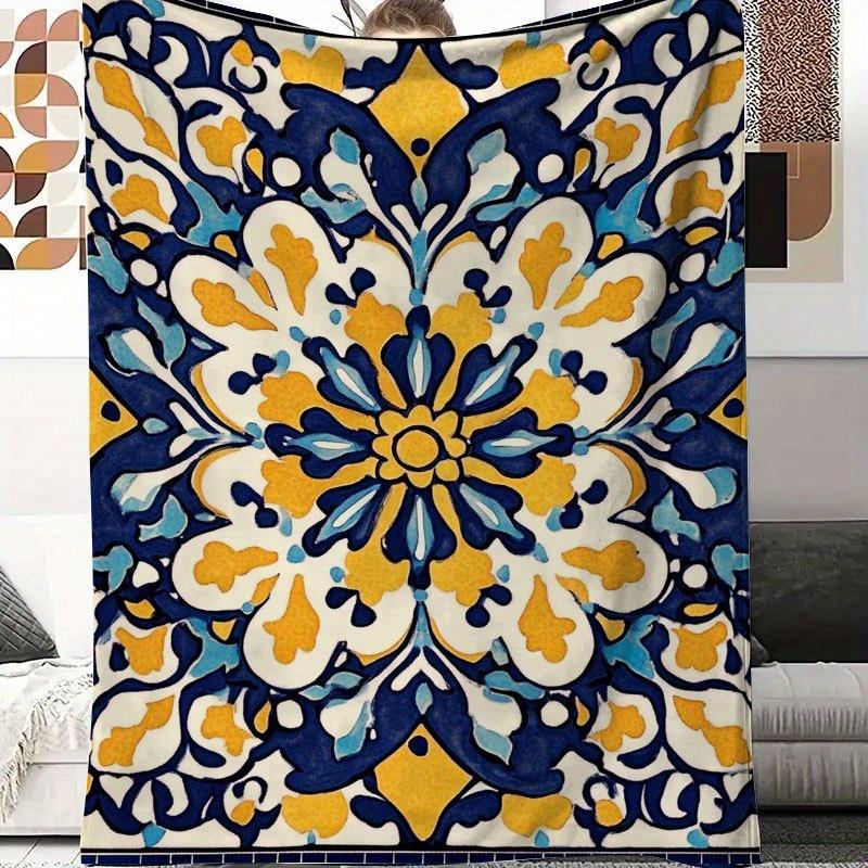 Mediterranean Tile Art Print F - Interior Design Warm 评论和价格