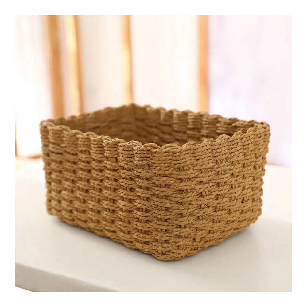 4-Piece Woven Storage Basket S - Woven Basket Set 评论和价格