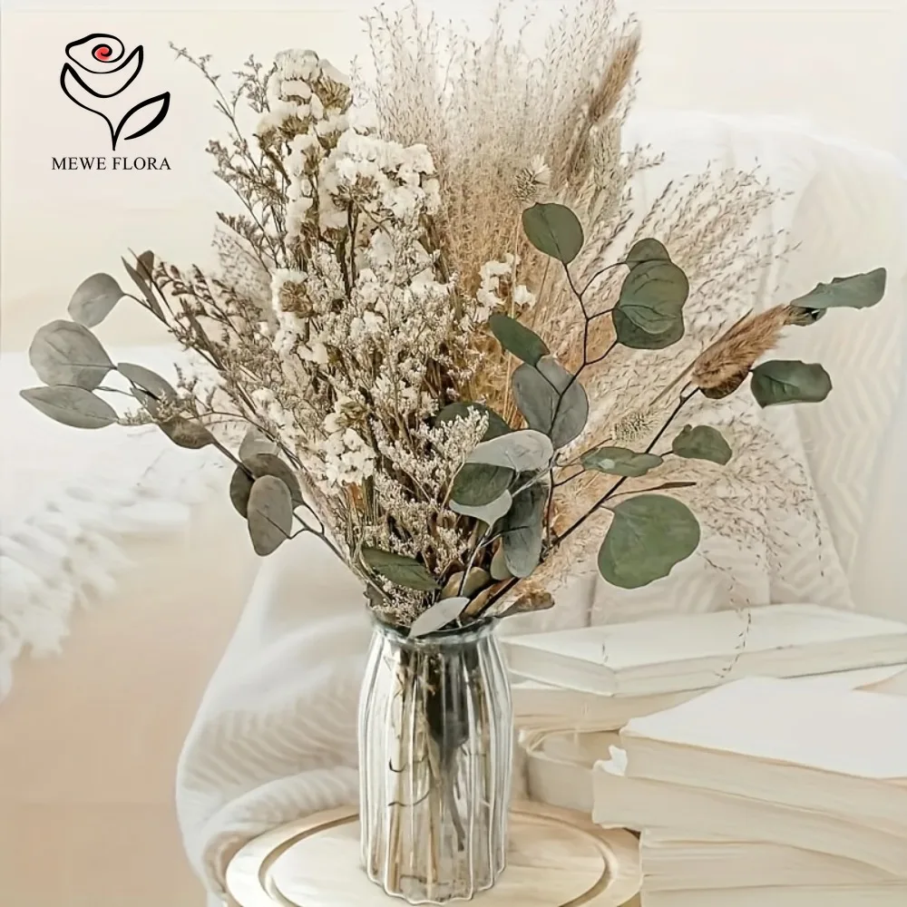 Natural Dried Flowers Bouquet  - Dried Pampas Bundle 评论和价格