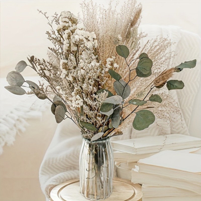45Pcs Boho Rustic Mixed Dried  - Dried Pampas Bundle 评论和价格