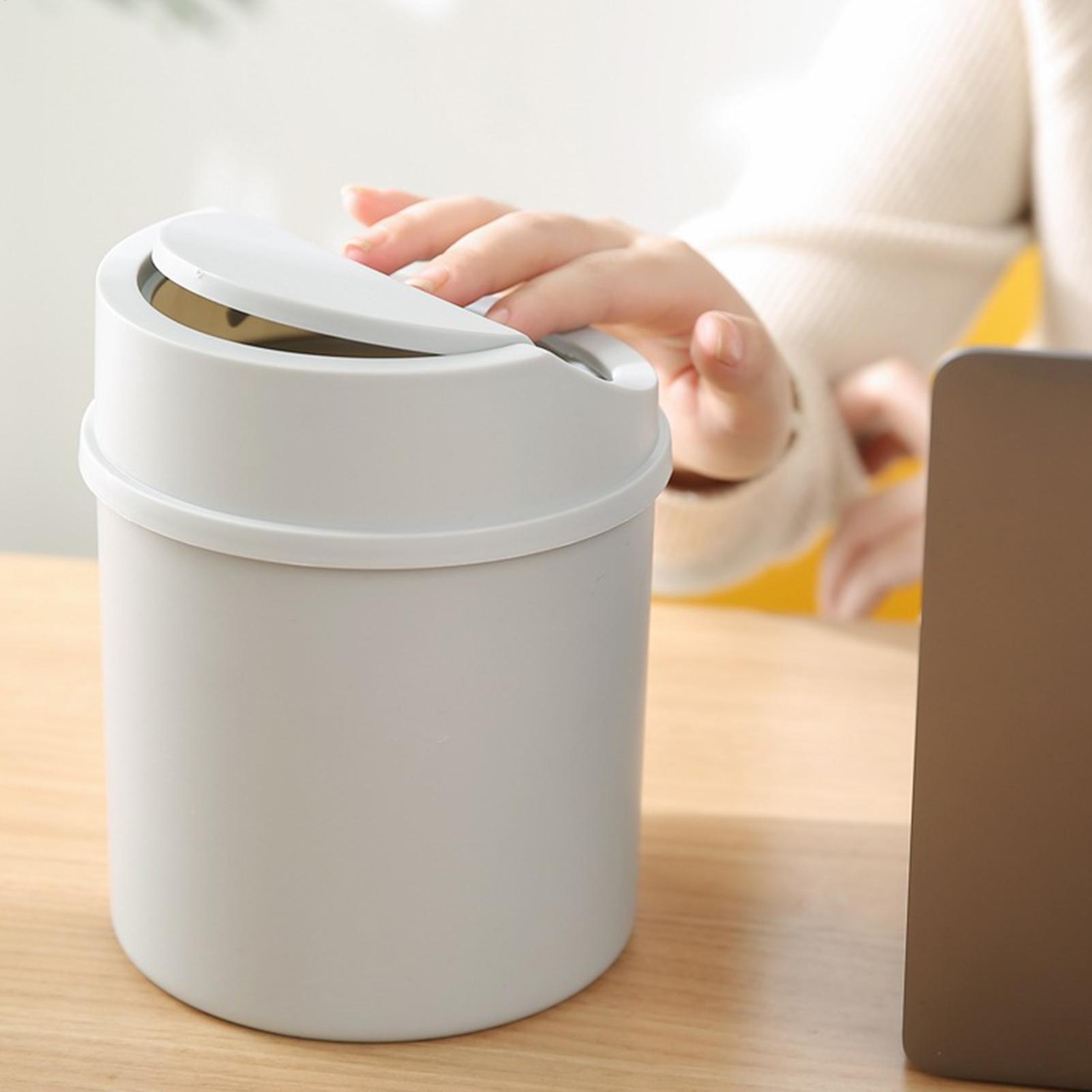 Mini Trash Can With Flipping L - Interior Design Office Space 评论和价格