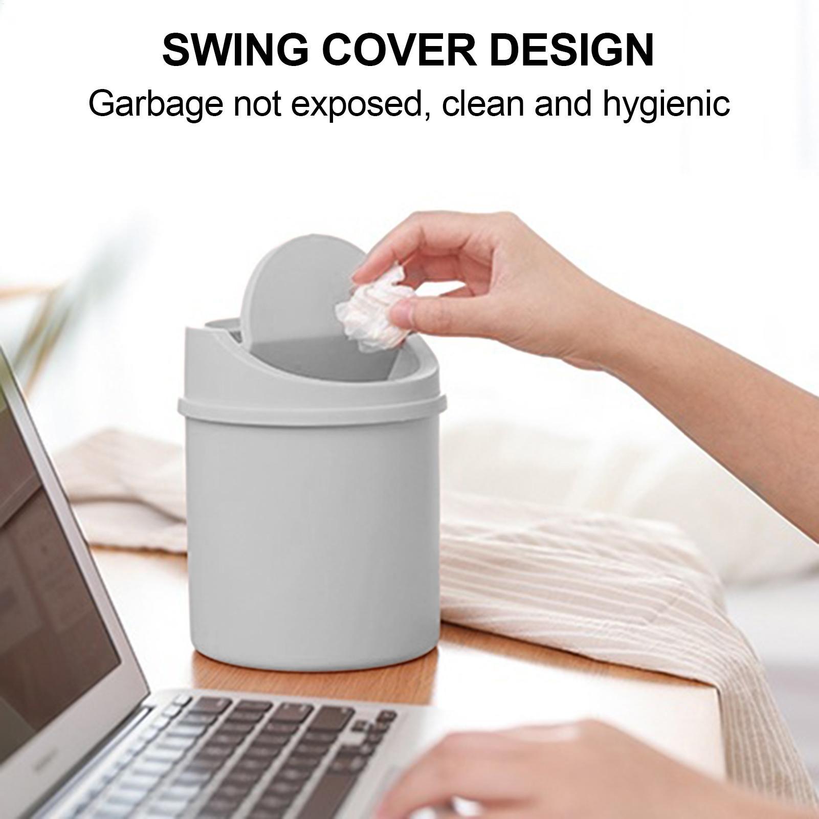Mini Trash Can With Flipping L - Interior Design Office Space 评论和价格