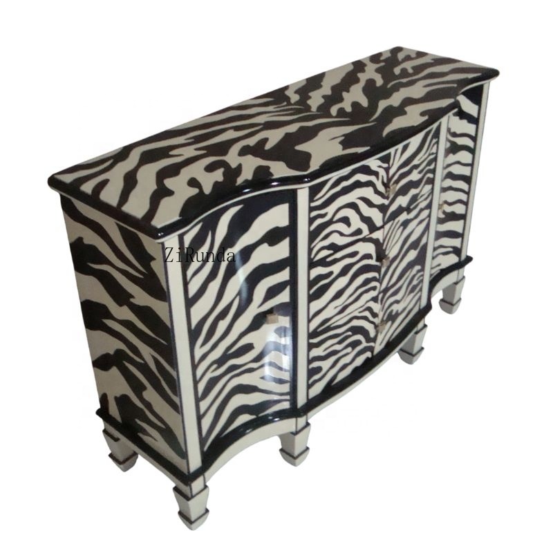 Zebra Painted Kitchen Cabinet  - Interior Design Monochrome 评论和价格