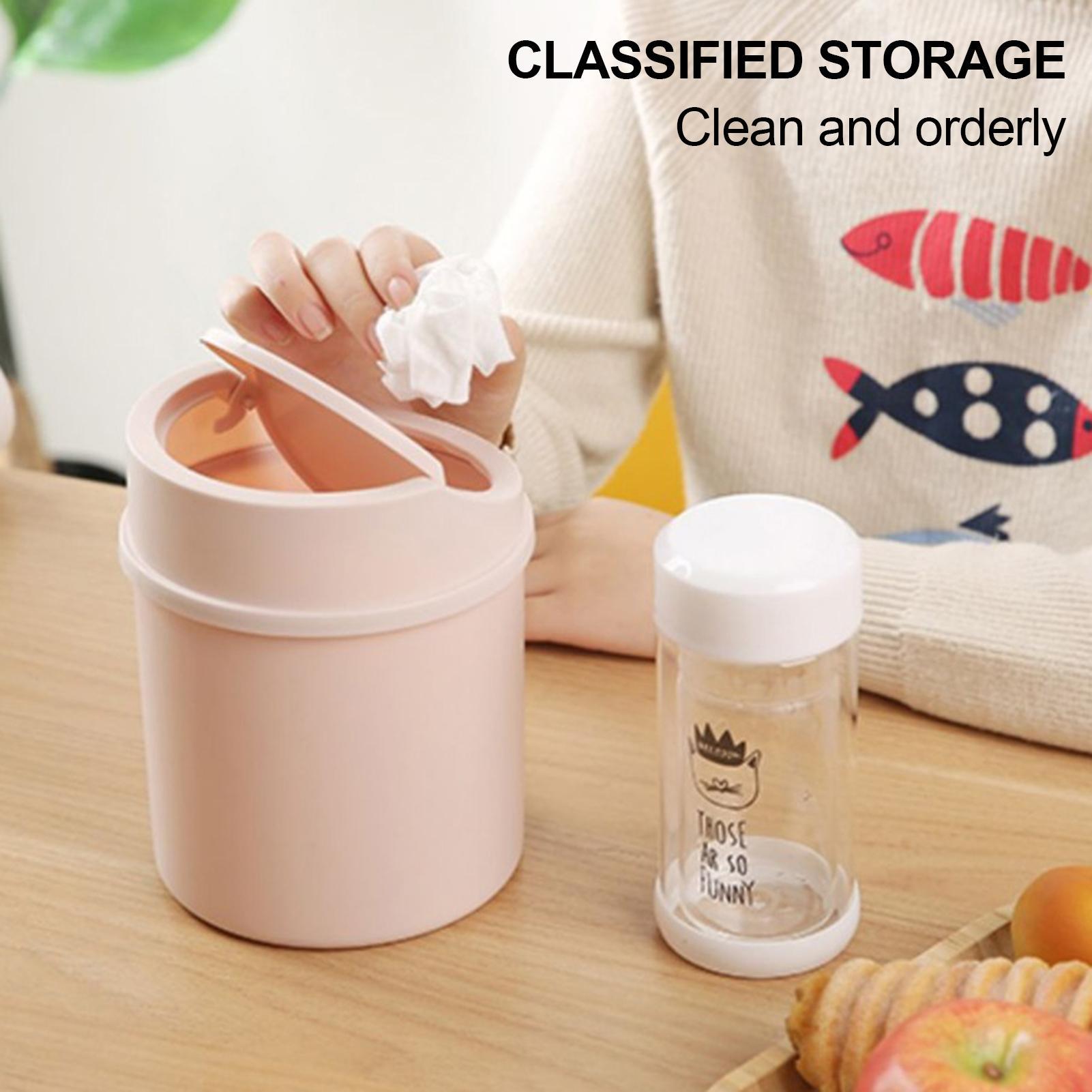 1pc Mini Plastic Desktop Trash - Interior Design Office Space 评论和价格