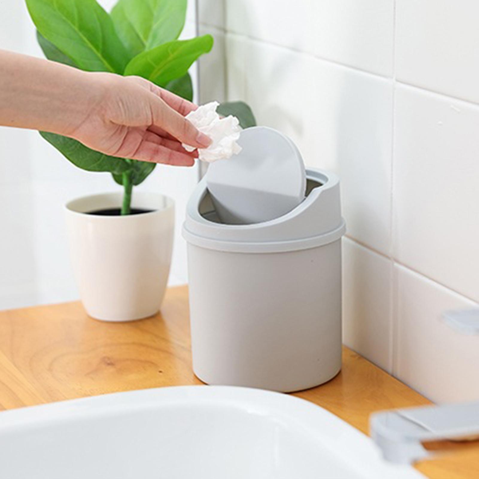 1pc Mini Plastic Desktop Trash - Interior Design Office Space 评论和价格