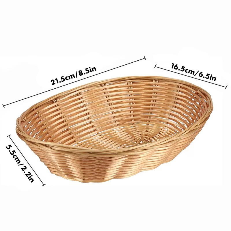 8/20Pcs Wicker Bread Baskets,  - Woven Basket Set 评论和价格