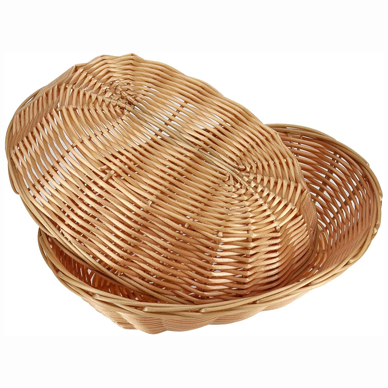 8/20Pcs Wicker Bread Baskets,  - Woven Basket Set 评论和价格