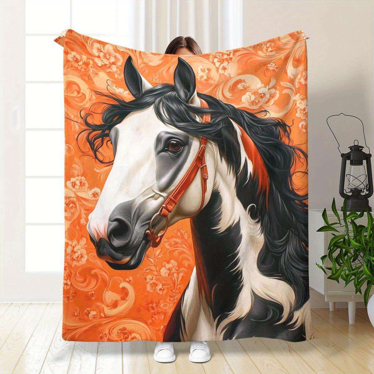 Painted Horse with Orange Patt - Interior Design Warm 评论和价格