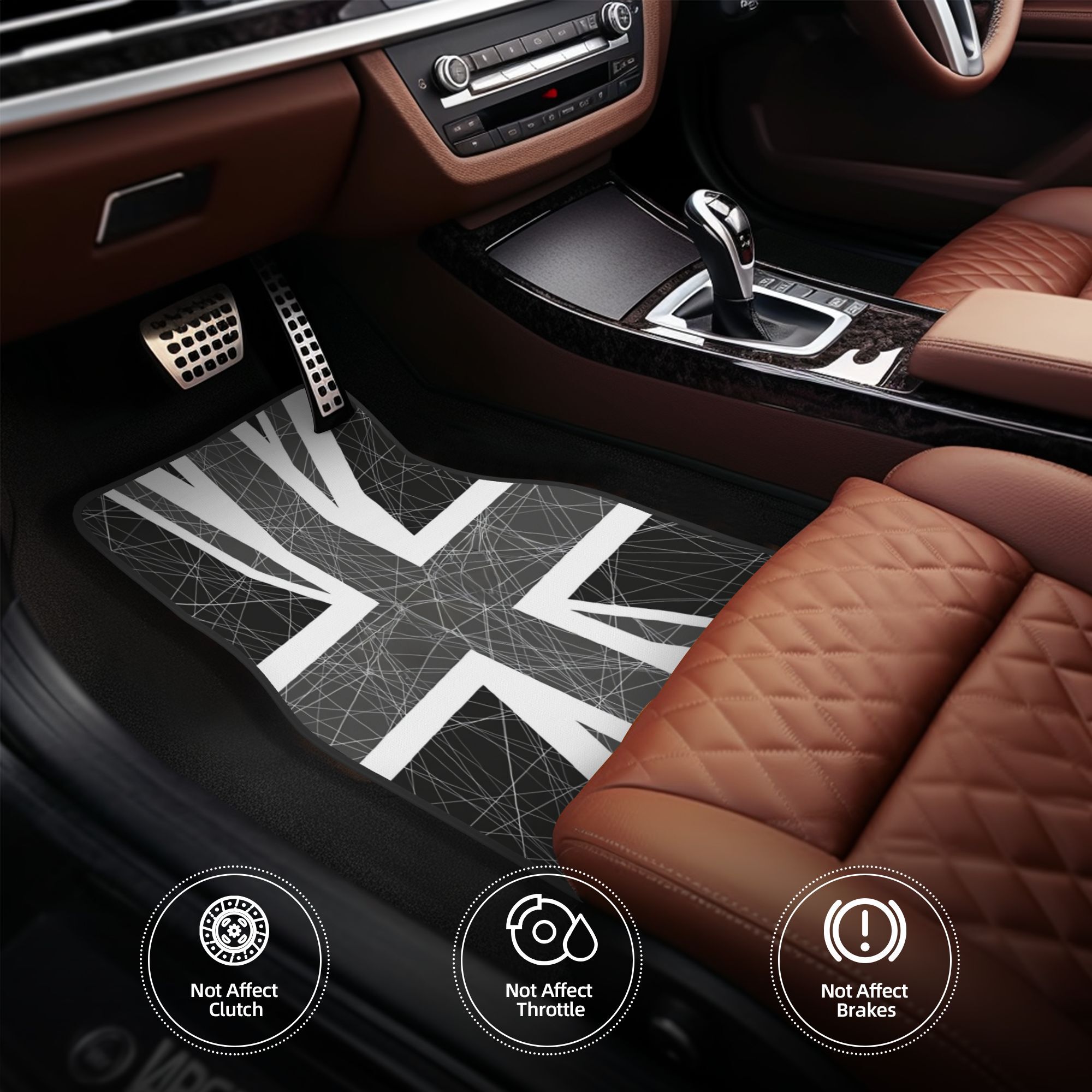 4pcs Monochrome Union Jack Fla - Interior Design Monochrome 评论和价格