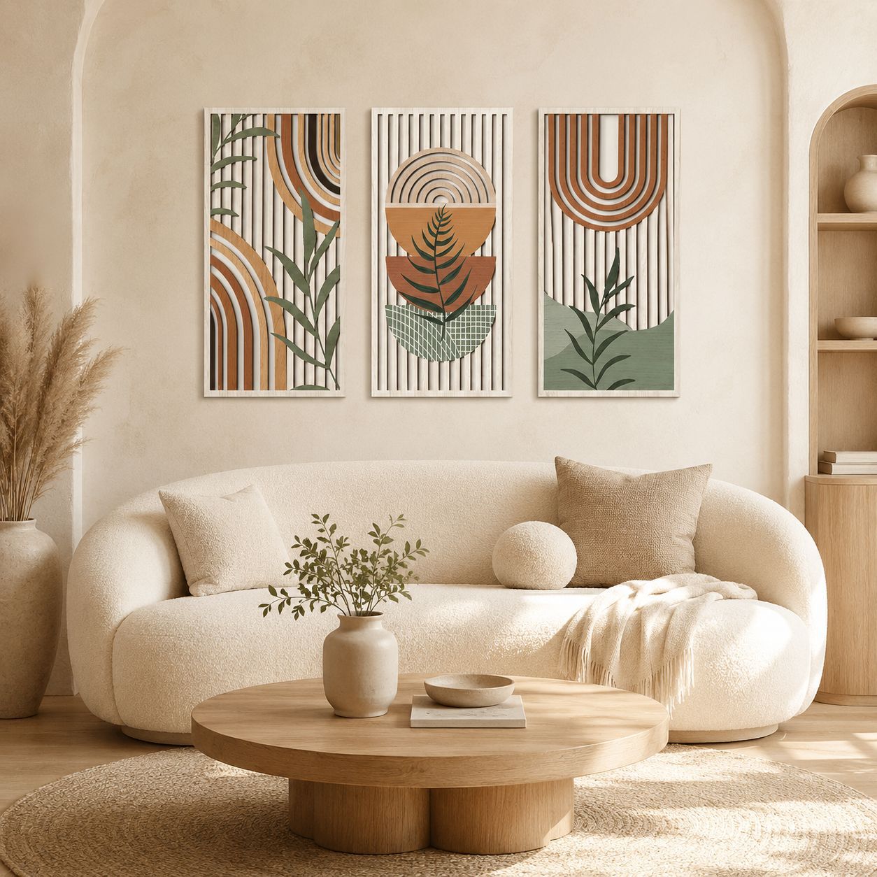 Natural Wood Wall Decor Semici - Interior Design Office Space 评论和价格