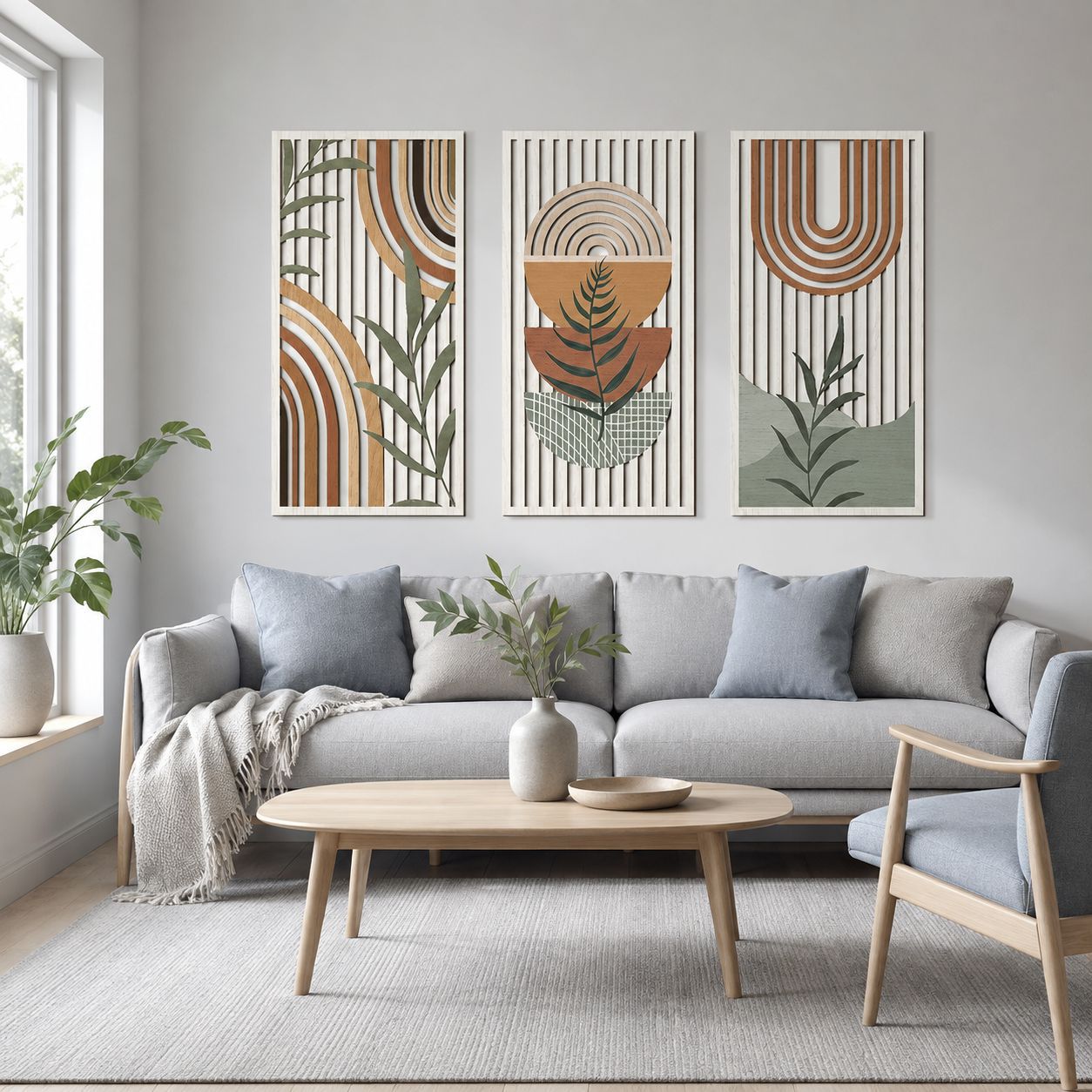 Natural Wood Wall Decor Semici - Interior Design Office Space 评论和价格