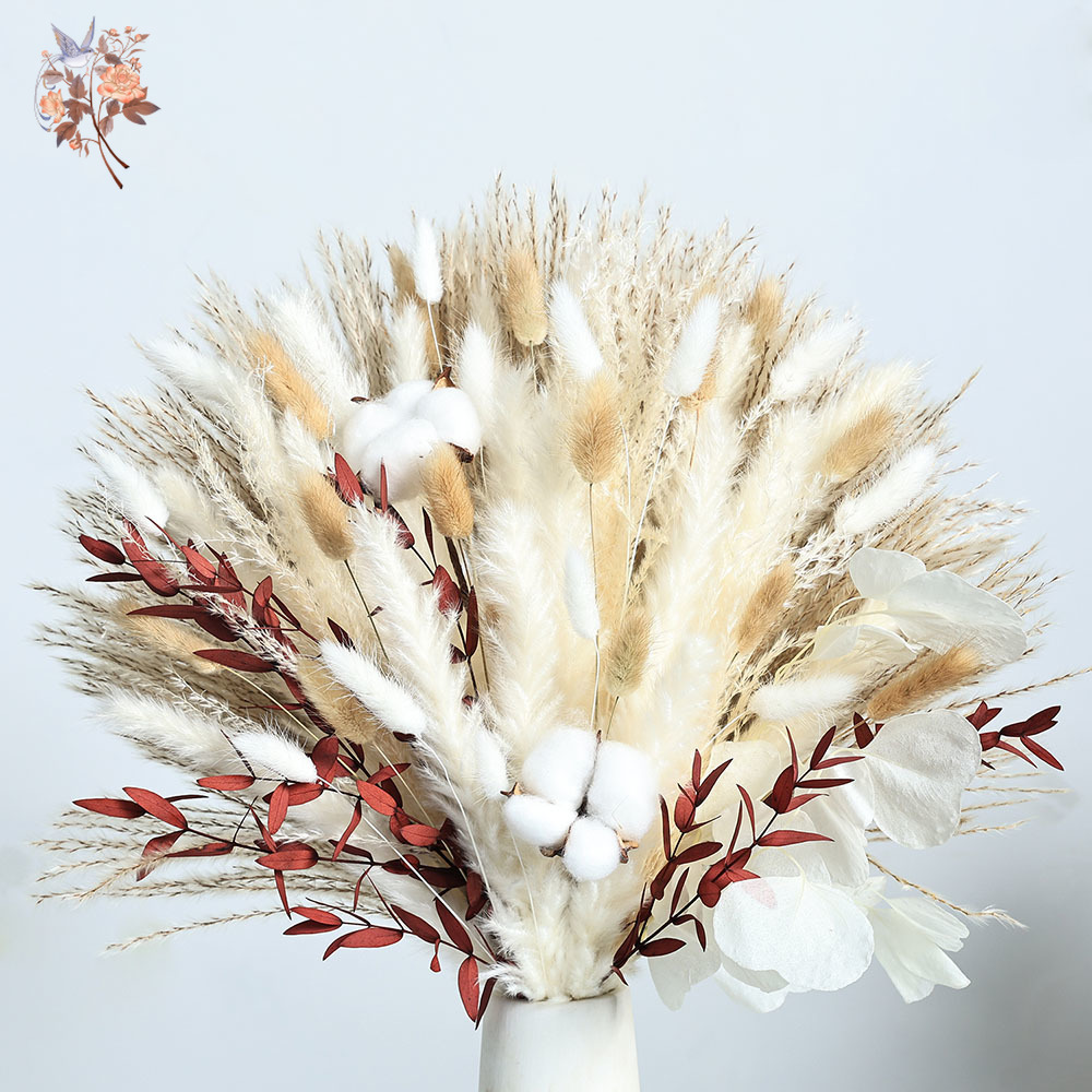 70pcs Dried Pampas Flowers Bou - Dried Pampas Bundle 评论和价格