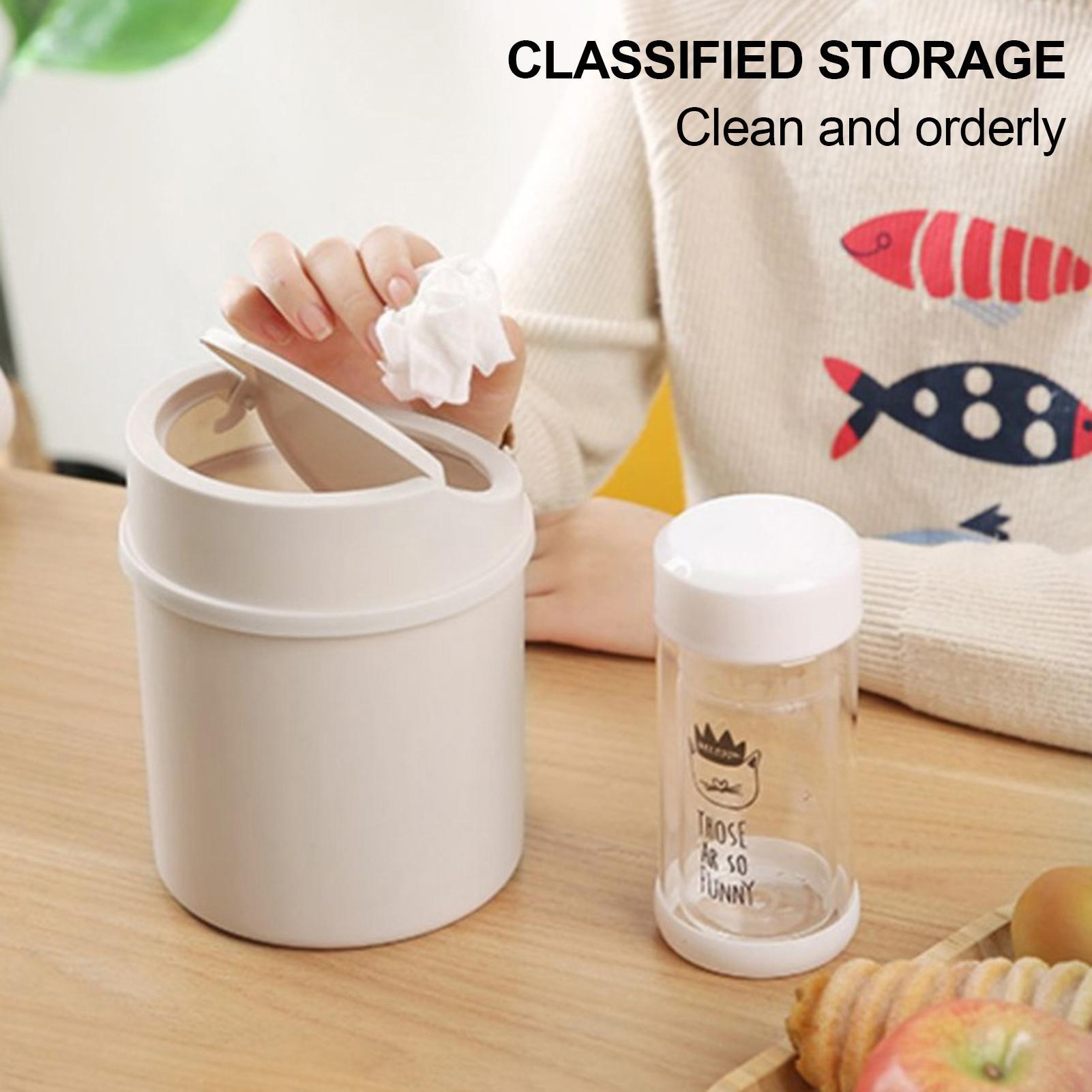 1Pcs Mini Desktop Bin Trash Ca - Interior Design Office Space 评论和价格