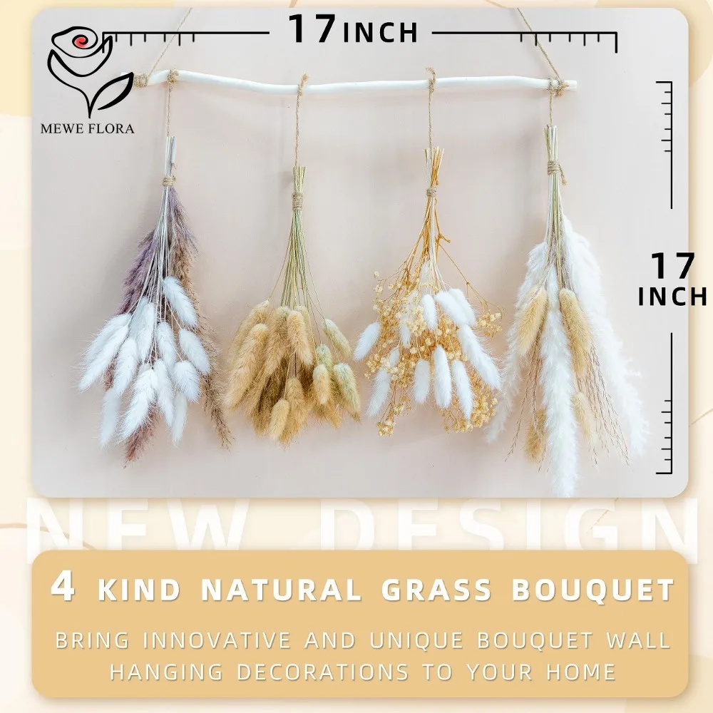 Natural Reeds Pampas Grass Mix - Dried Pampas Bundle 评论和价格