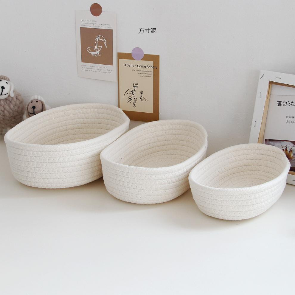 Nordic Cotton Rope Woven Stora - Woven Basket Set 评论和价格