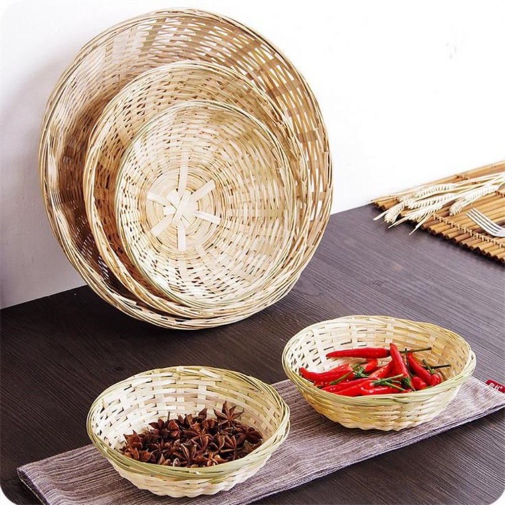 Vegetable Food Storage Basket  - Woven Basket Set 评论和价格
