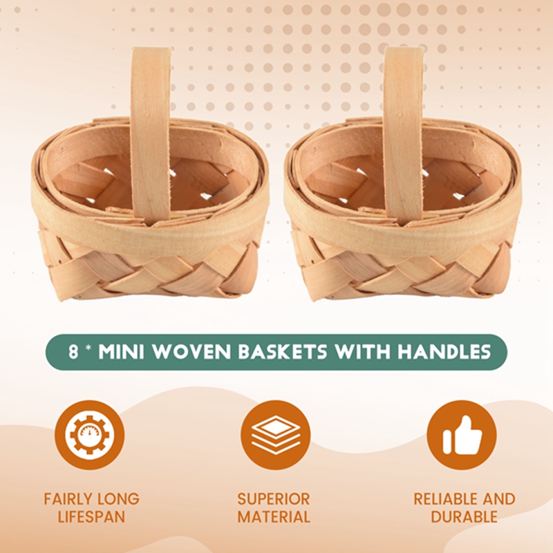 2025 New 8PCS Mini Woven Baske - Woven Basket Set 评论和价格