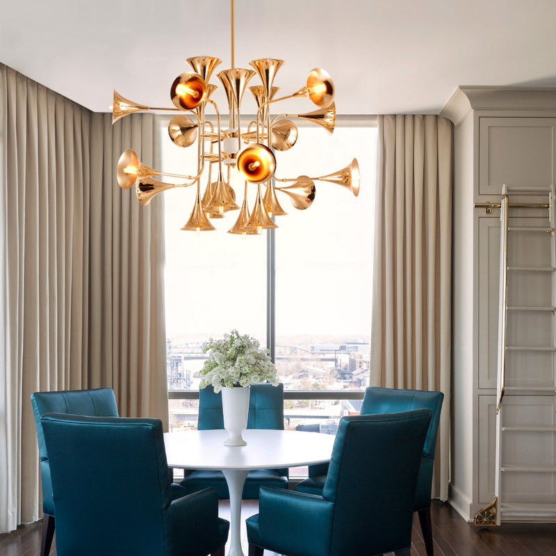 Nordic Trumpet Pendant Lamp fo - Interior Design Hall 评论和价格