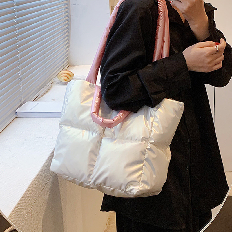 Designer Puffy Shoulder Bag Wo - Interior Design Warm 评论和价格