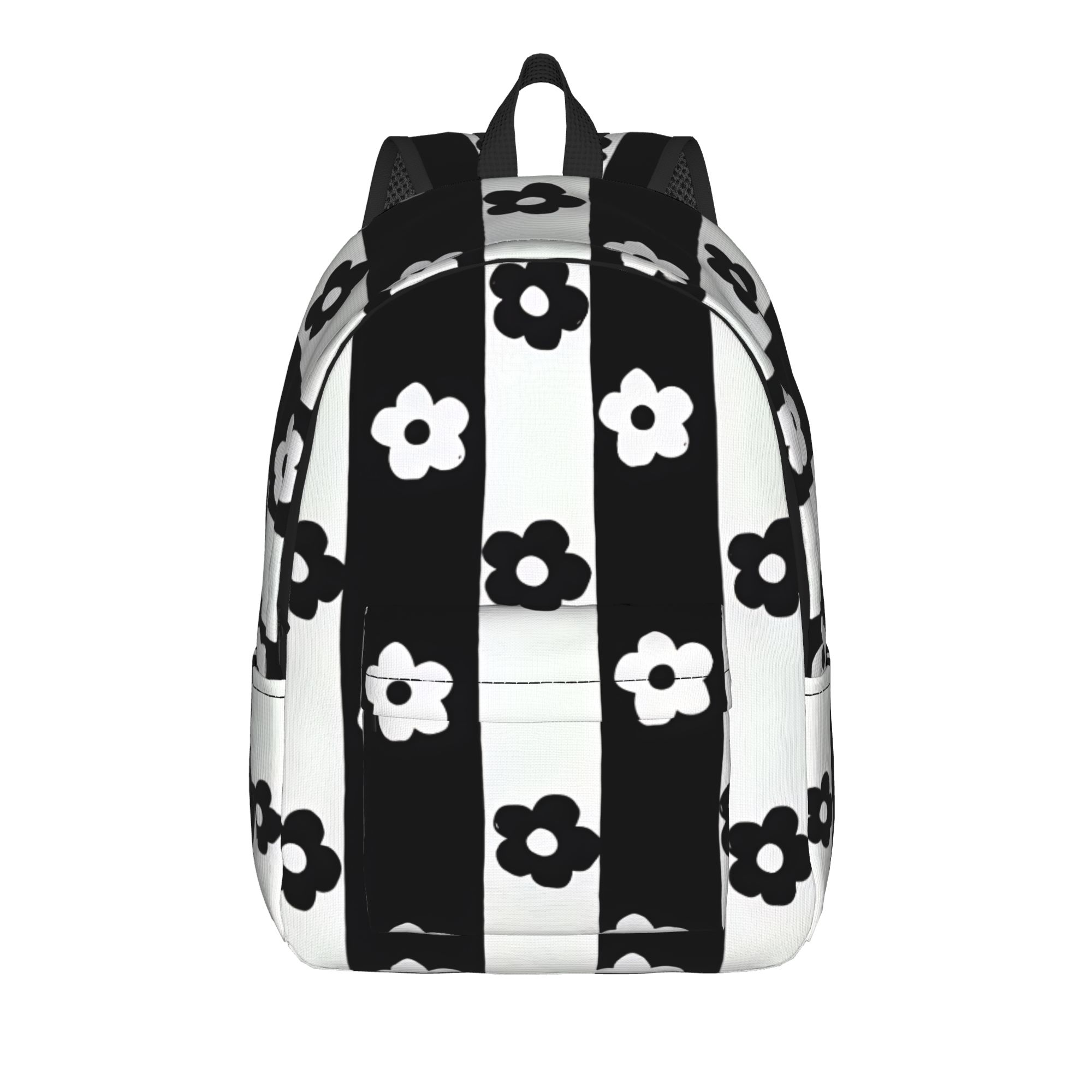 Monochrome Daisy Stripes Backp - Interior Design Monochrome 评论和价格